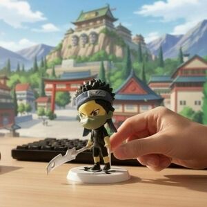NARUTO "Zabuza Momochi" 3" Mini-Figure W/Stand Seven Ninja Swordsmen Of The Mist